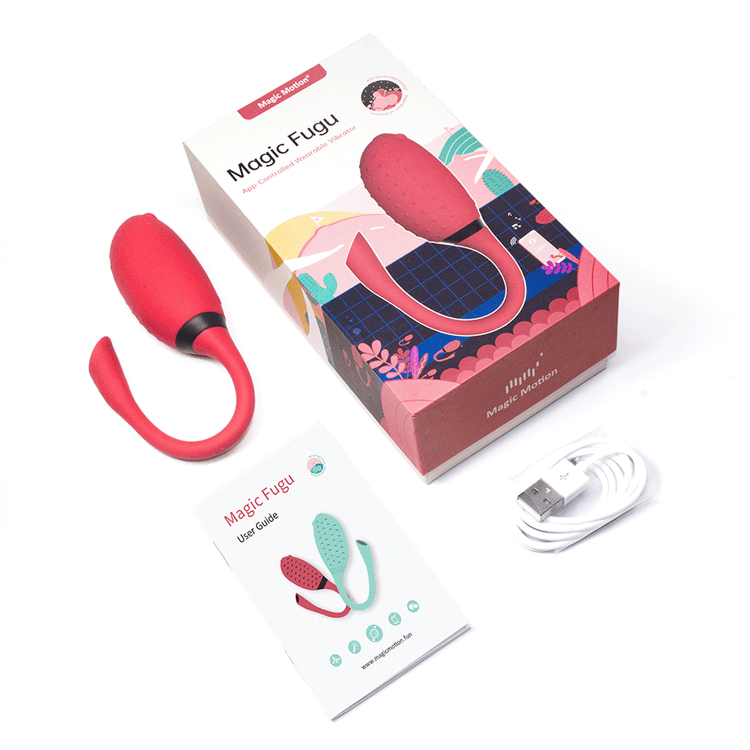 Vibrador Magic Fugu Red Controlado por APP Global