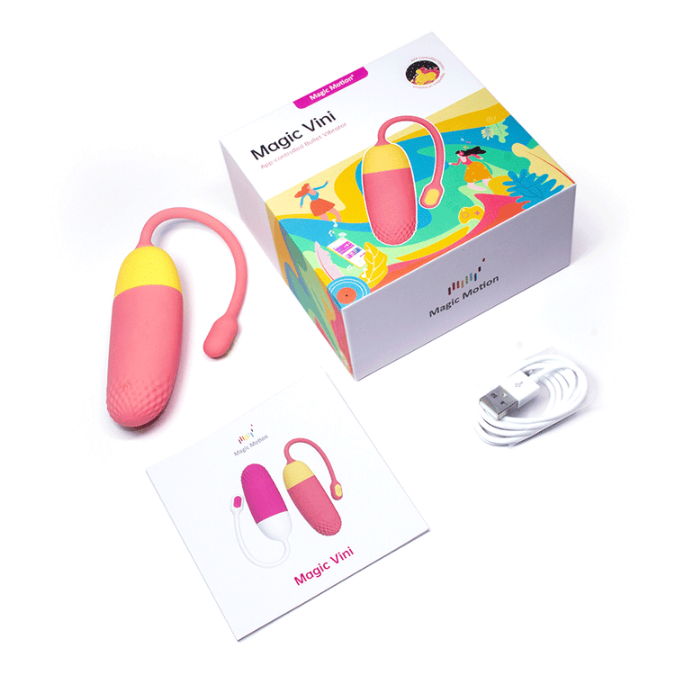 Huevo Vibrador Magic Vini Naranja Controlado por APP Global