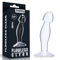 FLAWLESS CLEAR PROSTATE PLUG 6.5'' CLEAR