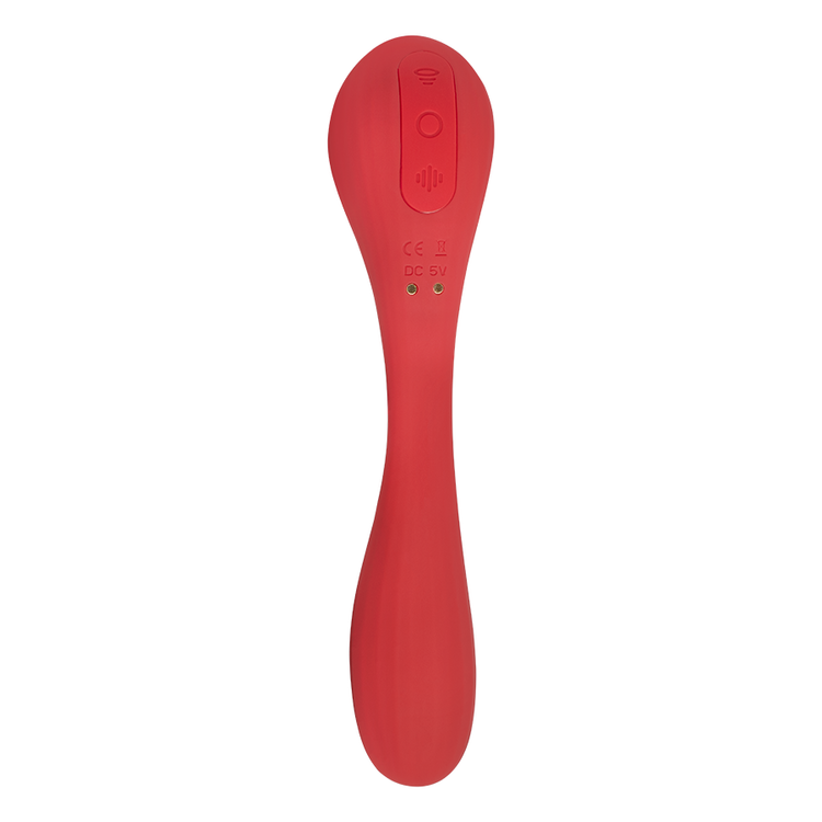Estimulador Clitorial por Ondas y Vibrador Punto G con APP Magic Bobi Red